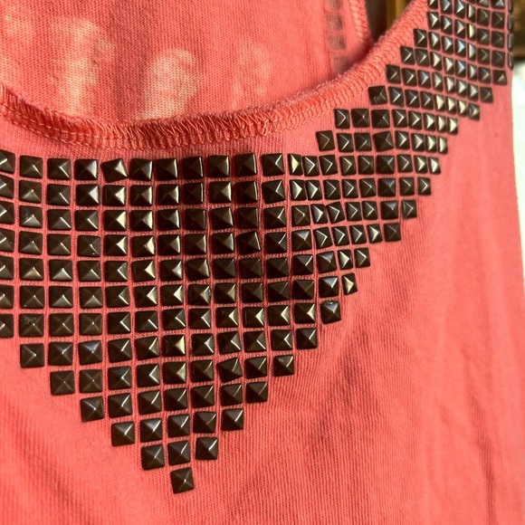 Y2K Parasuco Pink Studded Women's Tank Top Small - Picture 5 of 16